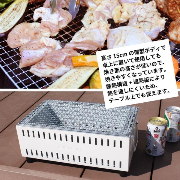 七輪卓上七輪角型しちりんシチリン七輪バーベキューコンロミニ