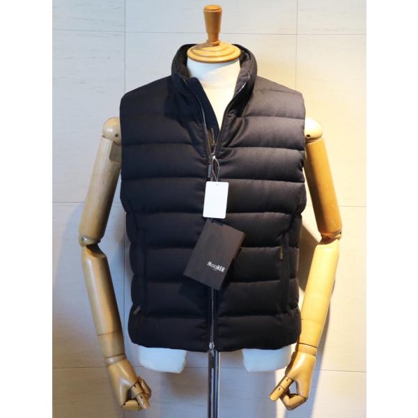 MOORER ムーレー OLIVER LL BLU ネイビー ストレッチカシミア