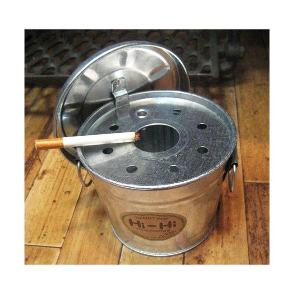 灰皿 卓上 トラッシュボックス 缶灰皿 ブリキ製 卓上灰皿 アメリカン