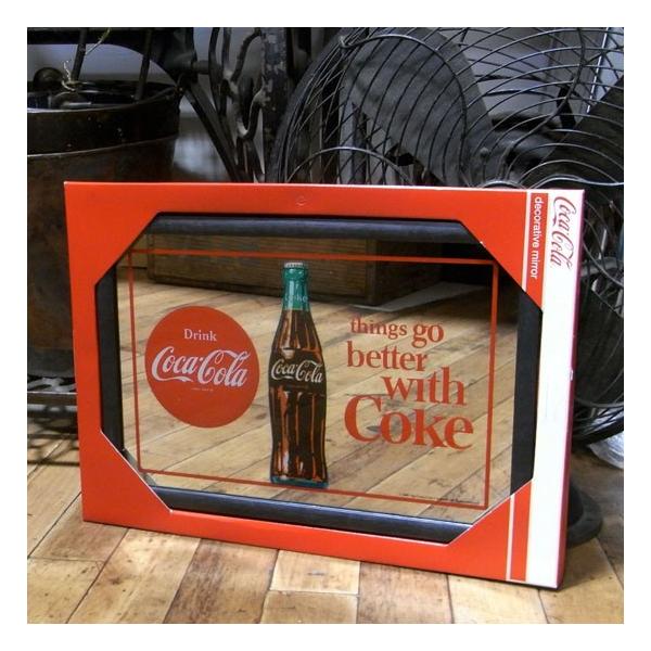 コカコーラ パブミラー インテリア ウォールミラー 鏡 cocacora /【Buyee】