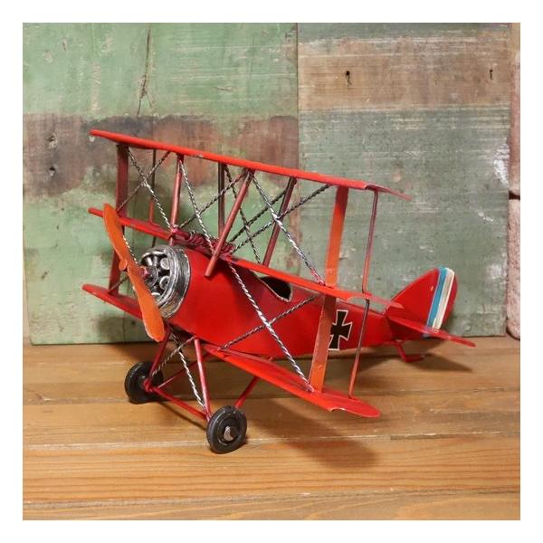 複葉機 インテリア 飛行機 triplane 三葉機 フォッカー ブリキの
