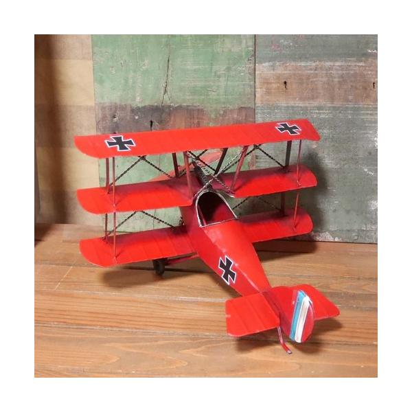 複葉機 インテリア 飛行機 triplane 三葉機 フォッカー ブリキの 