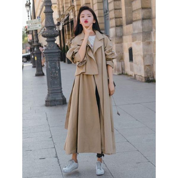 Sheller シェリエ　フレア　トレンチコート　ロングコート SHIPS｜SHIPS any: 〈洗濯機可能〉フレア ミディ トレンチ