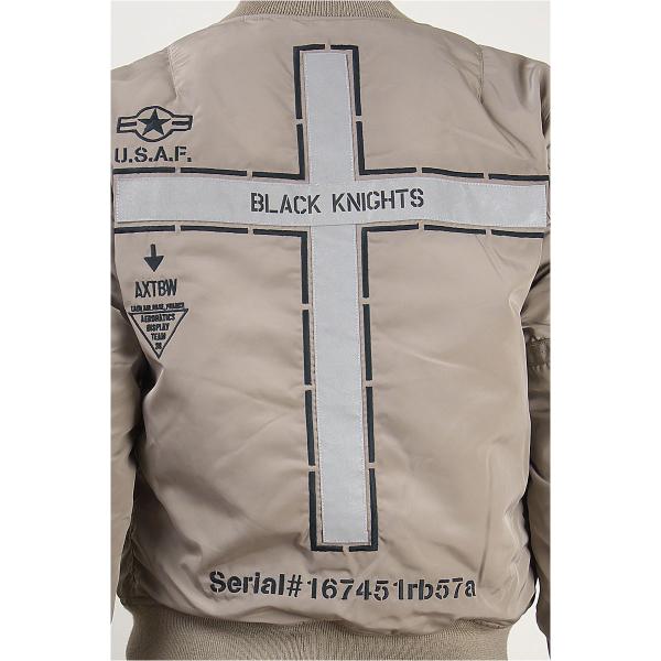 AVIREX MA-1 Black Knights ベージュ