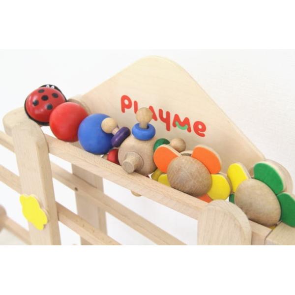 木製スロープトイ フラワーガーデン プレイミー - 知育玩具