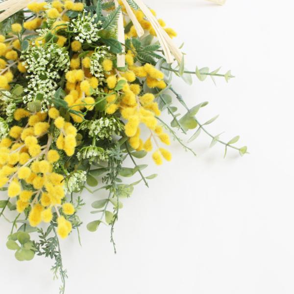 ミモザ　リース　フライングリース　スワッグ フライングリース - リースの人気通販 | minne byGMOペパボ 国内