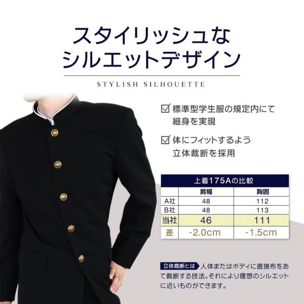 スクールタイガー上下セット学生服瞬間消臭A体(標準) ウール上質学生服