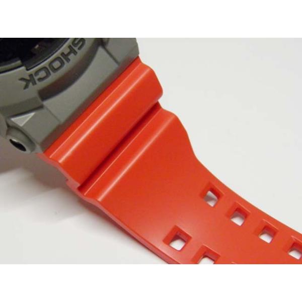 GA-400-4BJF ロータリースイッチモデル グレー×レッドカラー CASIO