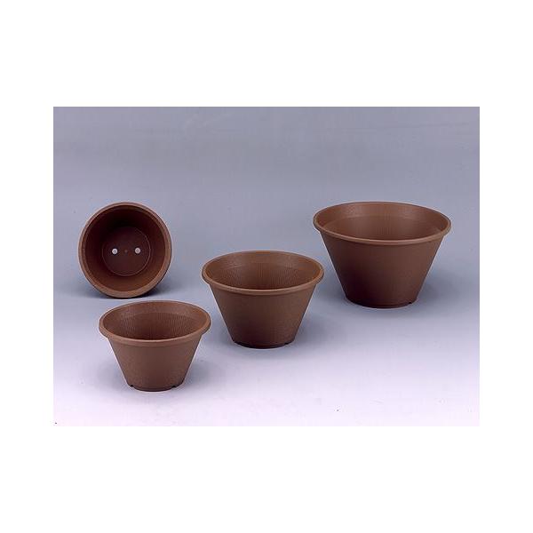 アップル 陶鉢(すえばち） 寄型 300 きん茶 10062704 /【Buyee