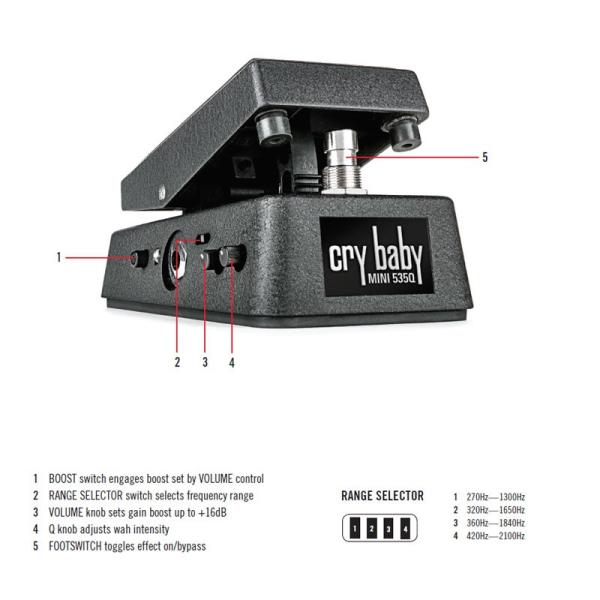 Jim Dunlop CBM535Q Cry Baby Mini 535Q Wah《エフェクター》 /【Buyee