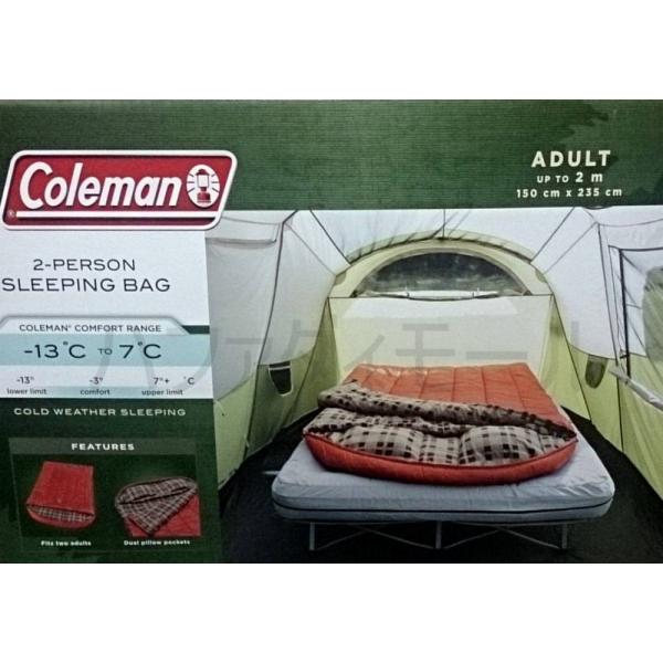 送料無料 コールマン シュラフ 寝袋 シュラフ 二人用 スリーピングバッグ レッド Coleman 2-person sleeping bag コストコ  カークランド /【Buyee】