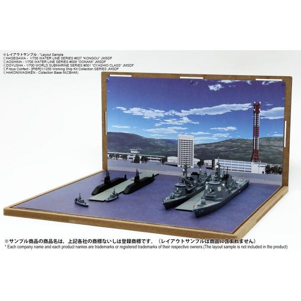 ジオラマシートmini M-S002 海セットB 軍港 1/700 1/1250 1枚