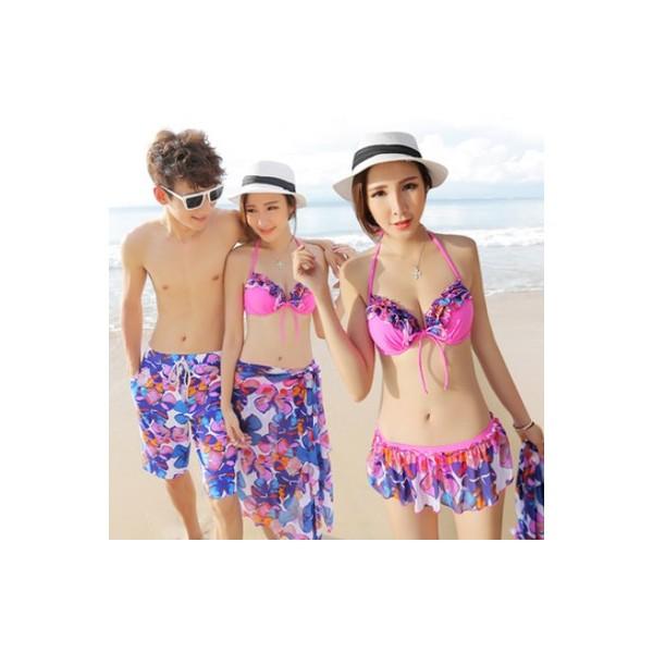 ペアルック カップル水着 夫婦 カップル お揃い ペア水着 ビキニ