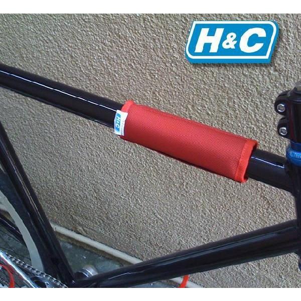 ショートタイプ ネームロゴ入りフレームパッド02 H&C BMX ピスト ショートタイプ ネームロゴ入りフレームパッド02 H&C BMX ピスト