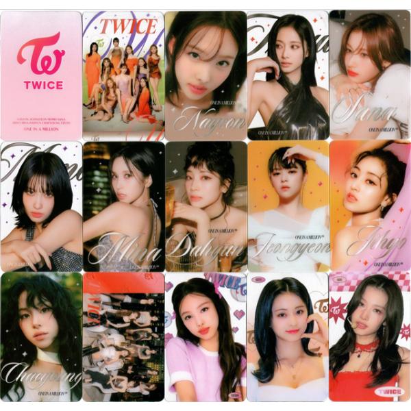 送料無料・速達】 TWICE グッズ - 透明 フォト トレカ カード セット 