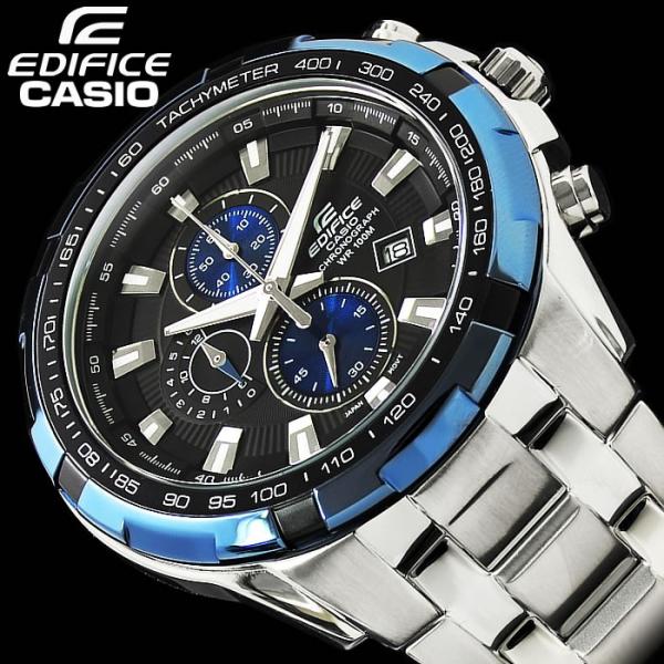 CASIO EDIFICE EF-539D-1A2 メンズ エディフィス 腕時計 Casio Edifice EF-539D-1A2 Chronograph Blue Stainless Steel