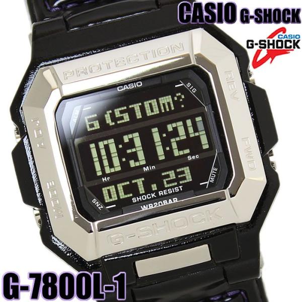 CASIO G-SHOCK 腕時計 デジタル レザーベルト G-7800l-1 Gショック 