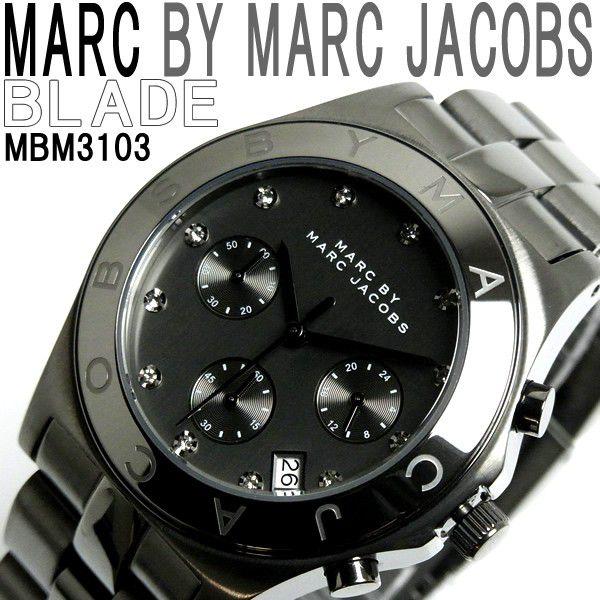 MARC BY MARC JACOBS 腕時計マークバイマークジェイコブスクロノグラフ ...