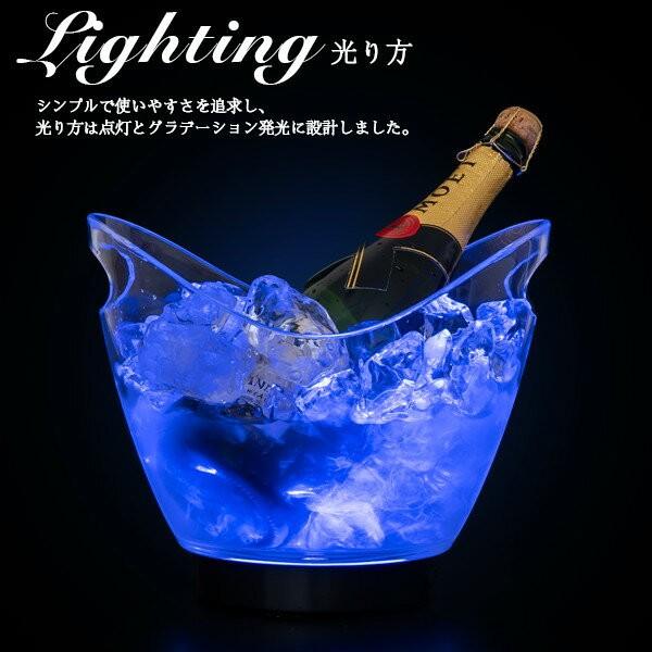 ボトルクーラー オシャレ led 光る シャンパンクーラー ワインクーラー