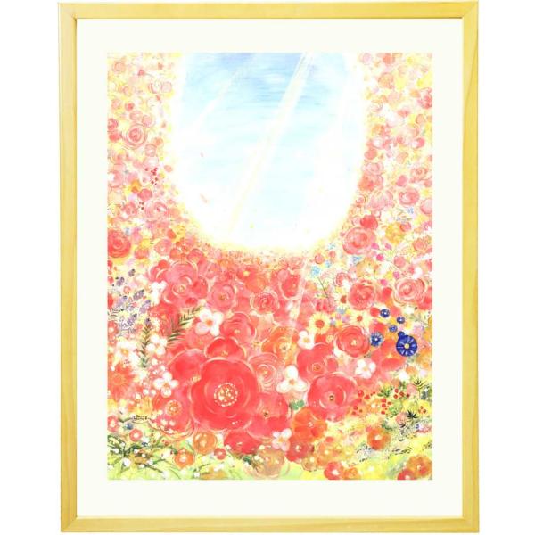 絵画 インテリア 壁掛け (bloom/ 額入り Sサイズ) 玄関に飾る絵