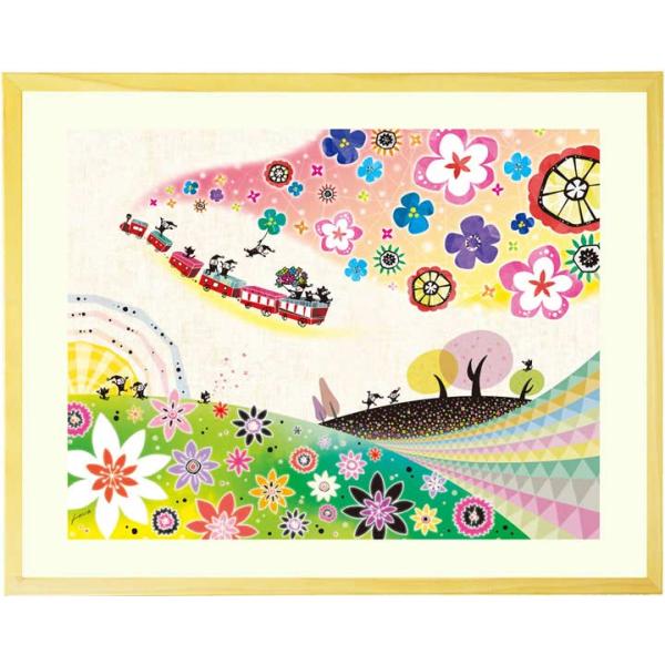 コロナで会え無い友達身内に絵のプレゼント！手書きのパステル画です！ヒゲの女の子！ kr06_1.jpg