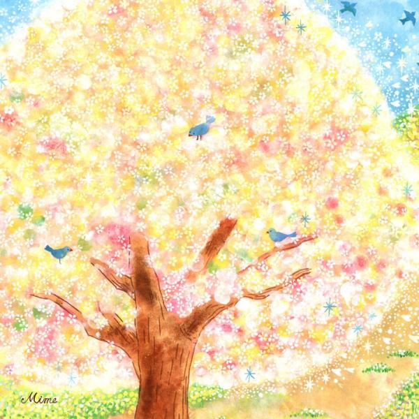 絵画 インテリア 花 絵 (はじまりの日/Mサイズ) 額入り 玄関 リビング