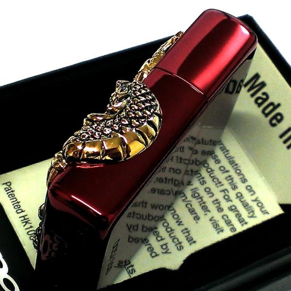 ZIPPO 限定100個生産 ドラゴンメタル 龍 ジッポ ライター レッド