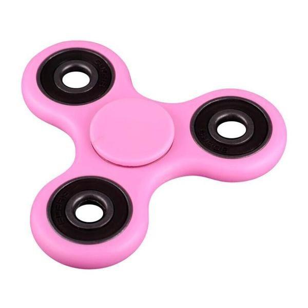 ハンドスピナー（ピンク：ボディ:プラ製、ウェイト:金属）大人気で話題