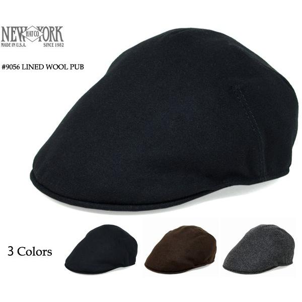 ニューヨークハット NEWYORKHAT ハンチング #9056 LINED WOOL PUB