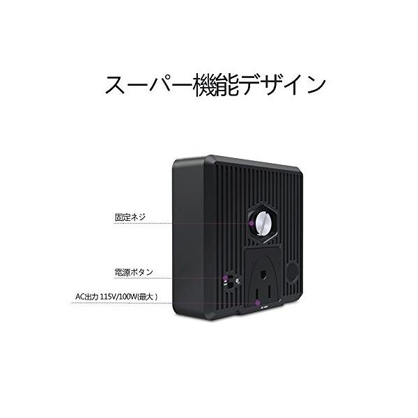 iMuto DC 12V~24V to AC 115V 100Wインバーター+シガーソケット 充電器