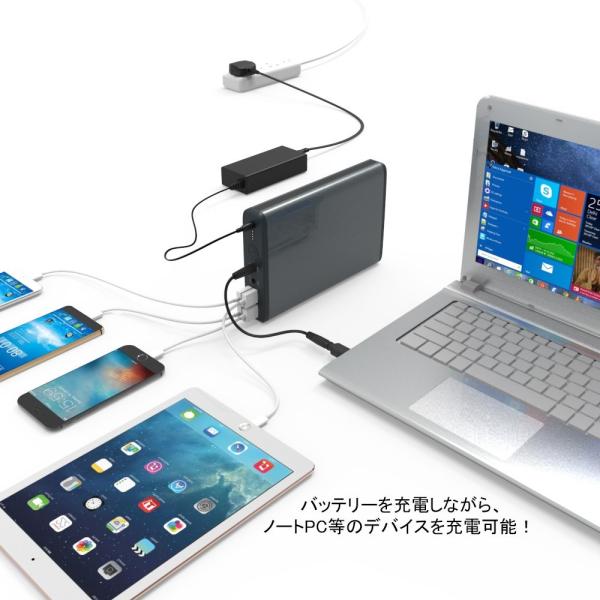 モバイルバッテリー パソコン 185Wh MAXOAK 超大容量50000mAh 同時6口