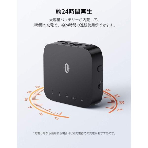 TaoTronics Bluetooth トランスミッターレシーバーTT-BA09 Pro 光