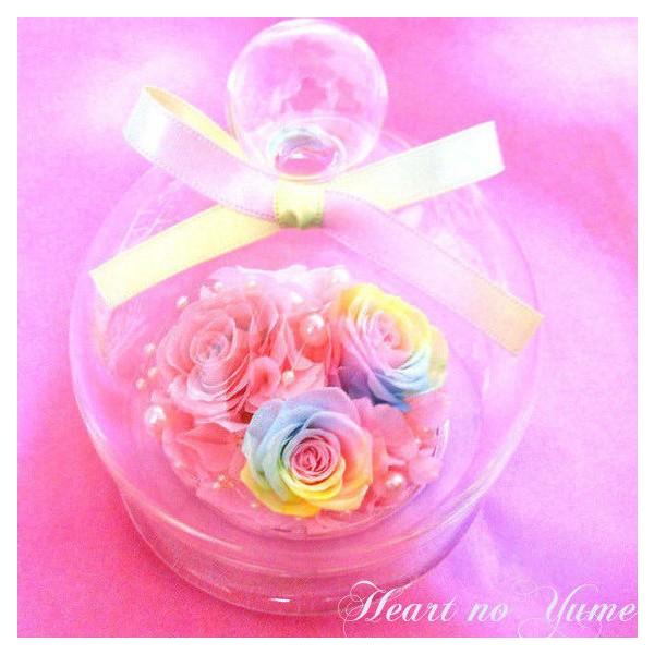 楽天ランキング1位】ケース入りプリザーブドフラワーガラスドーム