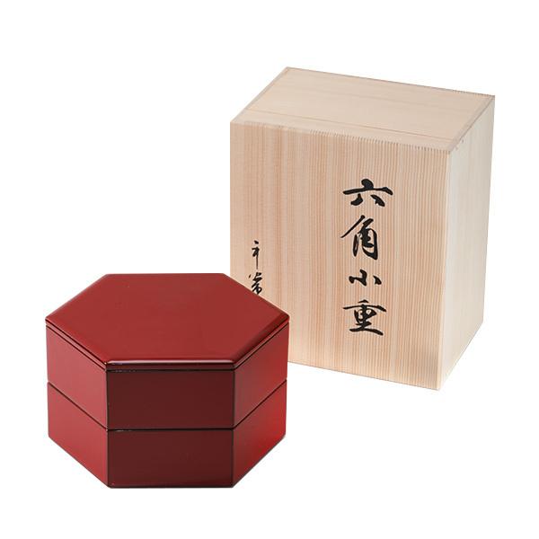 六角二段小重朱塗重箱/漆器/【Buyee】 bot-online