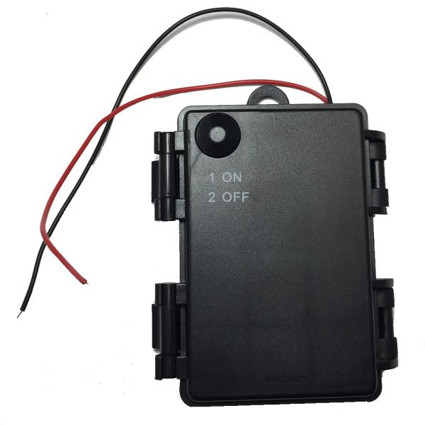 防水 電池ボックス 単3電池3本 4.5V スイッチ付 バッテリー