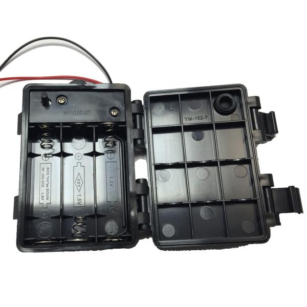 防水 電池ボックス 単3電池3本 4.5V スイッチ付 バッテリー