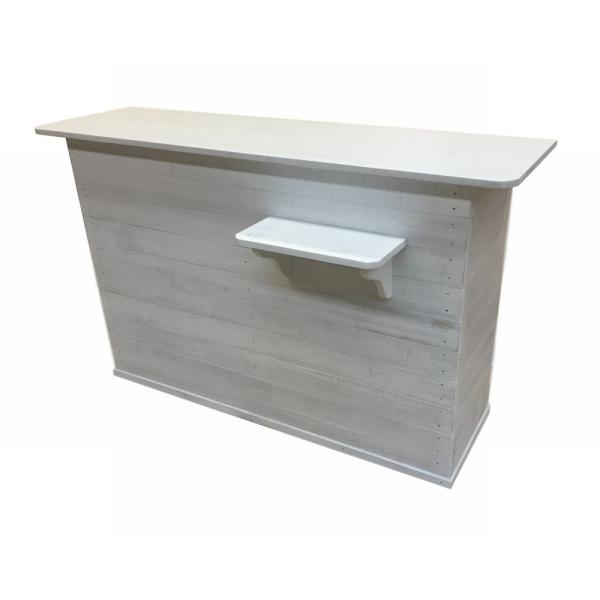 レジカウンター② ホワイト カギ欠品 脚（小）3個欠品 110×48×108