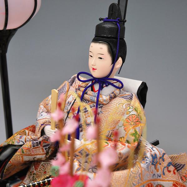 東京久月 雛人形オルゴール付親王ケース飾り・間口約63×奥行約29