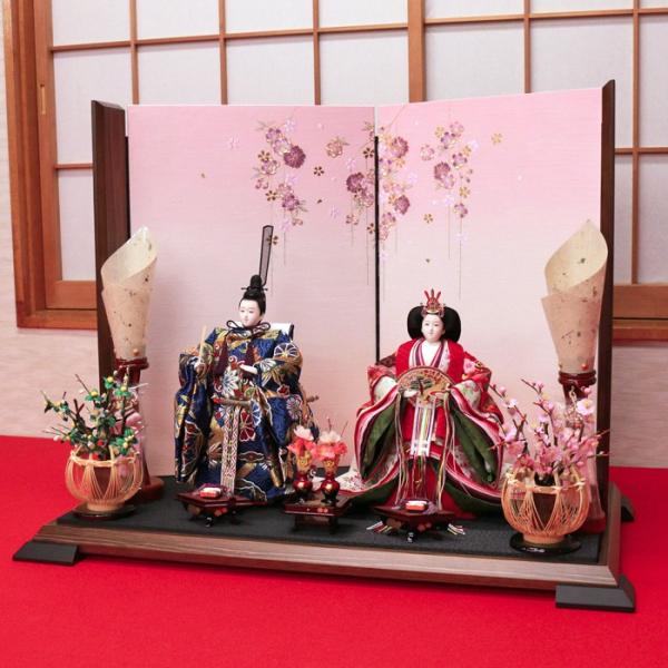 【美品】HINADOLL 　雛人形　立ち雛 雛人形 おしゃれ 「りな」立ち雛 立ち雛人形 たち雛 立雛 たちび