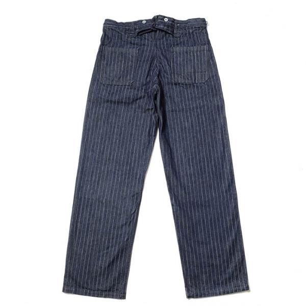 Burgus Plus & Co. ヒッコリーストライプ フレンチワークパンツ BURGUS PLUS（バーガスプラス） フレンチワークパンツ