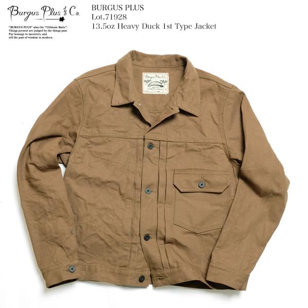 BURGUS PLUS バーガスプラス　1st ダック　ジージャン BURGUS PLUS バーガスプラス ジャケット 日本製 ブラウン カーキ
