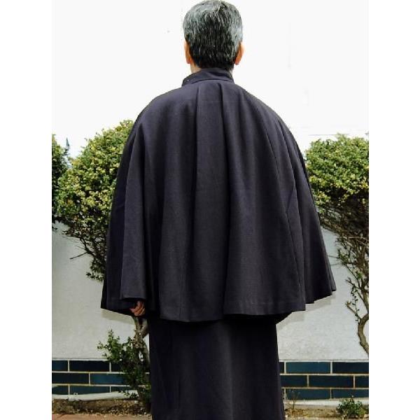 トンビコート 男性用とんびコート インバネスコートA 黒グレー