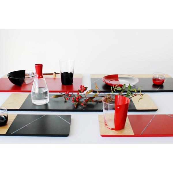 DEN プレート L 漆 漆器 硝子 皿 小皿 螺鈿 伝統工芸 高岡漆器