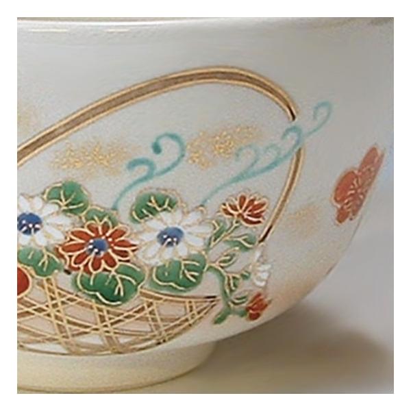花遊び（ はなあそび） 京焼清水焼抹茶わんTQY081 香菊紙箱入り