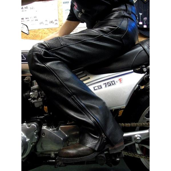 カドヤ(KADOYA) 【TCS-PANTS 2】 膝カップ入りレザーパンツ