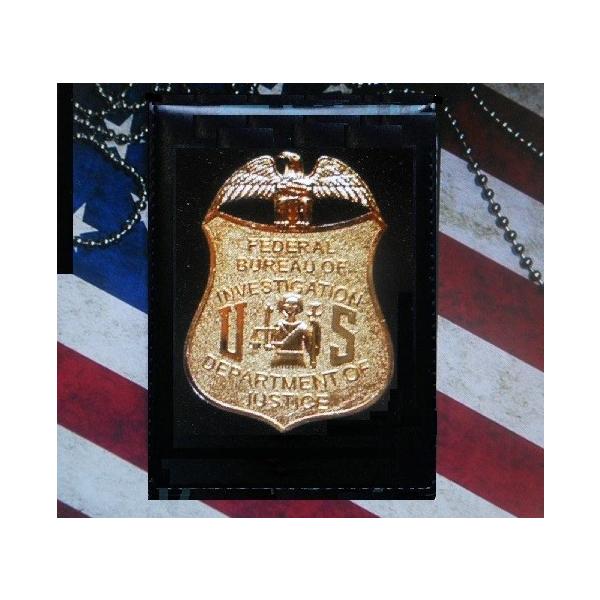 ☆新入荷☆なりきりFBIレプリカバッジ＋革製IDホルダー☆BADGE
