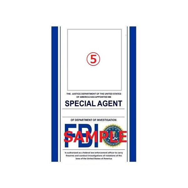☆新入荷☆FBIバッジ＋革製ホルダー＋ IDカード5枚 オーダー