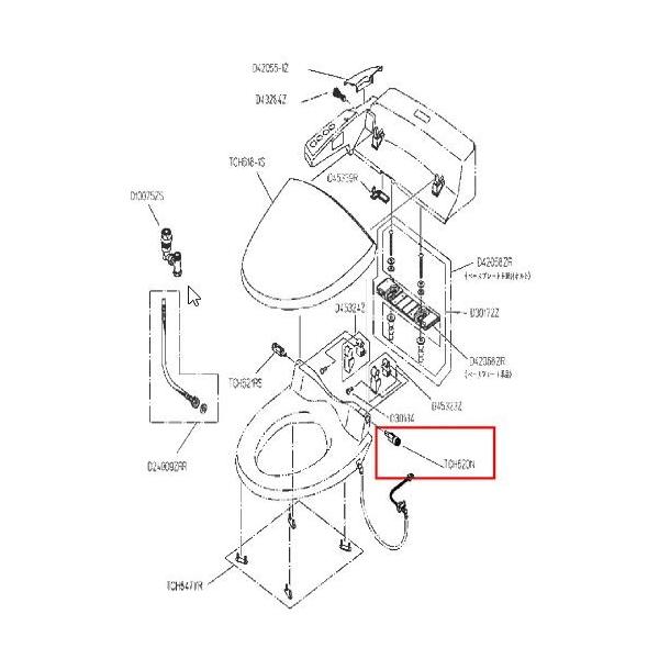 TOTO水回り部品 トイレ ウォシュレット ヒンジ関係：ソフト閉止