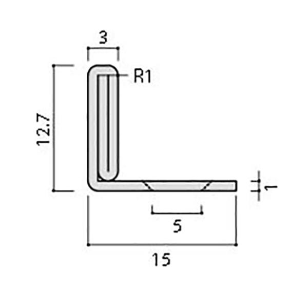 SM-2700L/SUS 装飾見切り材(床用) 床見切りL(ステンレス) LIXIL