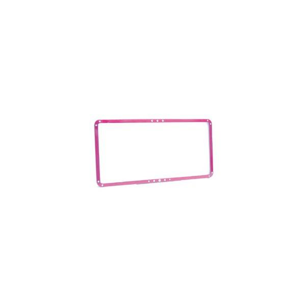 パッケージ汚損品 BK-650 ワンタッチナンバーフレーム メタリック 